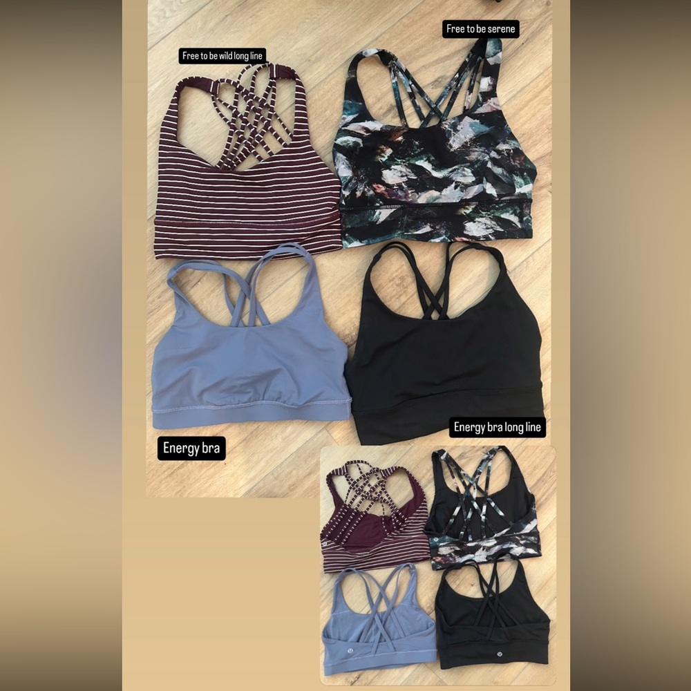 Lululemon Bra Bundle (3 bras/tanks) size 6 excellent condition!